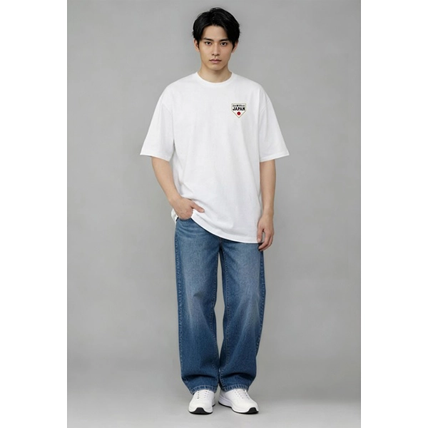 侍ジャパン HBMG WBC ビッグシルエット Tシャツ B ホワイト