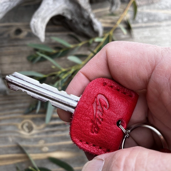 広島ジビエレザー×広島東洋カープ コラボ鹿革キーカバー2026Ver.