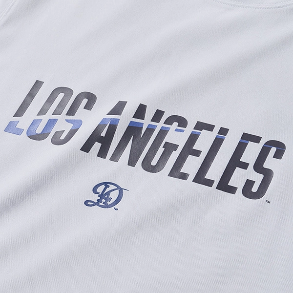 NEW ERA MLB ロサンゼルス・ドジャース 半袖 ミッドネックTシャツ  ホワイト