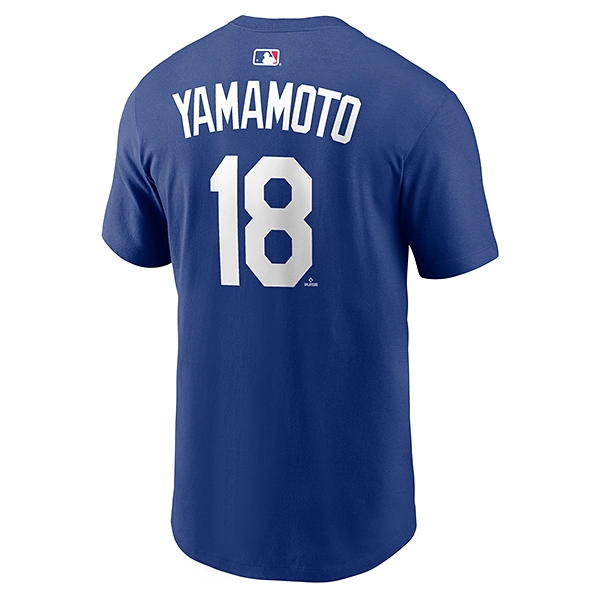 Nike 山本由伸 ロサンゼルス・ドジャース Name & Number Tシャツ ブルー