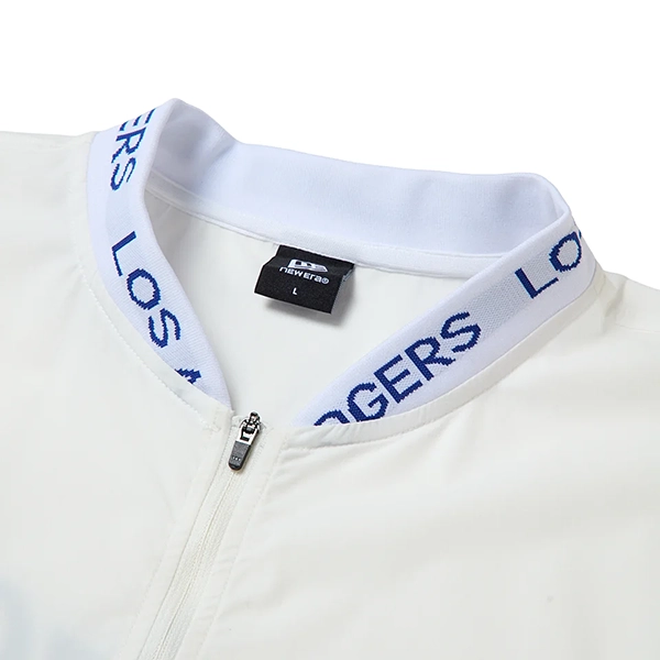NEW ERA 【GOLF】 ウィンドプルオーバー ジャカードロゴ ロサンゼルス・ドジャース ホワイト