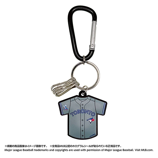 MLB 2026 トロント・ブルージェイズ カラビナ付きキーチェーン（ホーム/ビジター）