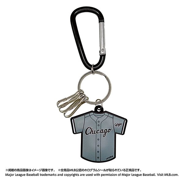 MLB 2026 シカゴ・ホワイトソックス カラビナ付きキーチェーン（ホーム/ビジター）