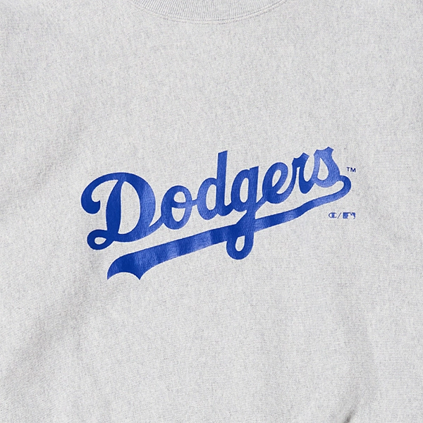 Champion × MLB クルーネックスウェットシャツ ヴィンテージ ロサンゼルス・ドジャース