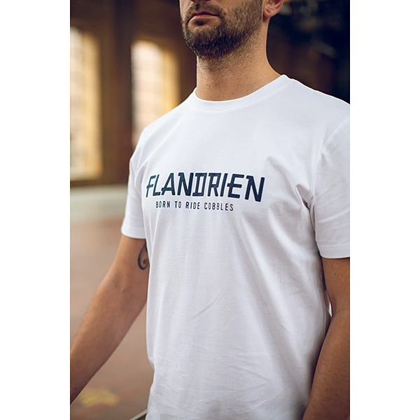 cois（ソワ）ロンド・ファン・フラーンデレン Flandrien サイクリング Tシャツ ホワイト
