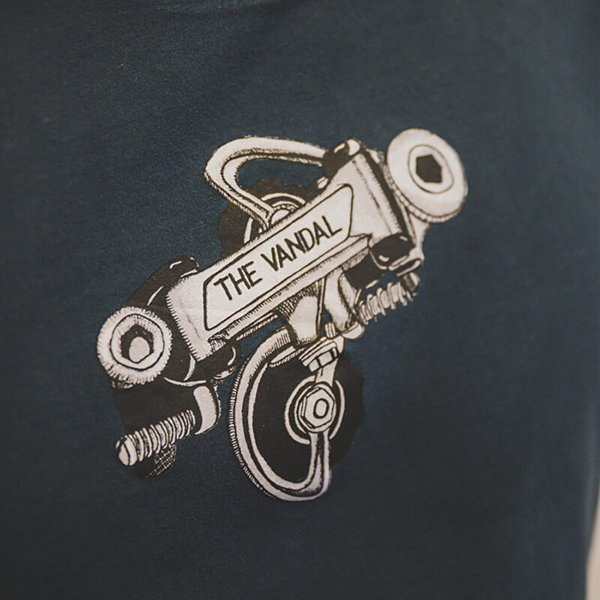 THE VANDAL Tシャツ Derailleur '84 オーシャン