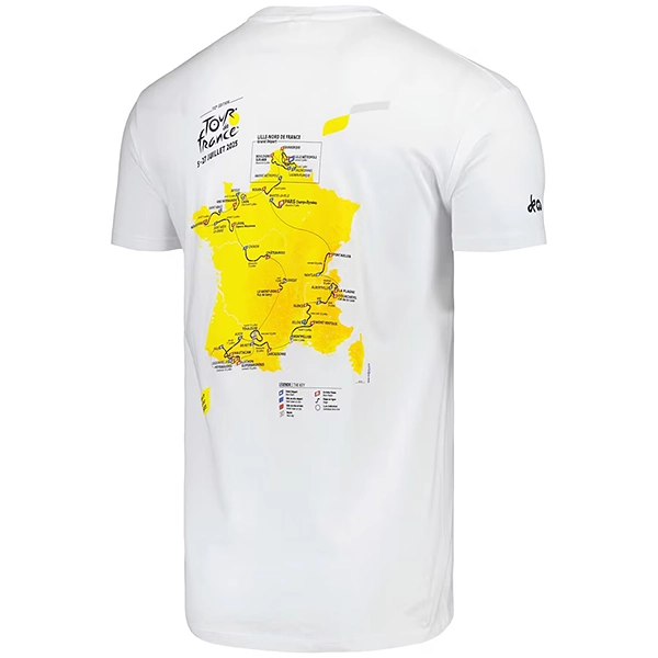 ツール・ド・フランス 2025 オフィシャル コースマップＴシャツ