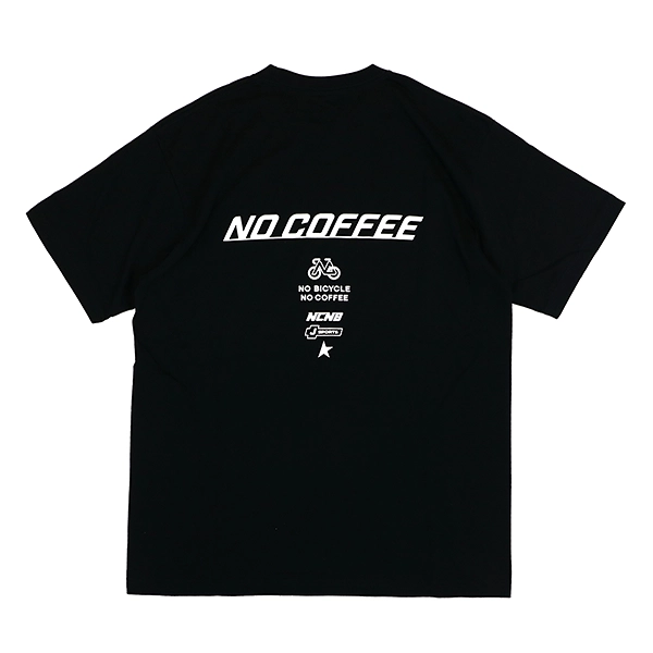 NO COFFEE × NO BICYCLE Tシャツ ブラック