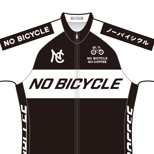 NO COFFEE × NO BICYCLE サイクル半袖ジャージ Type1