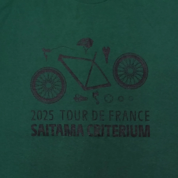 2025 ツール・ド・フランスさいたまクリテリウムオフィシャルグッズ Tシャツ グリーン