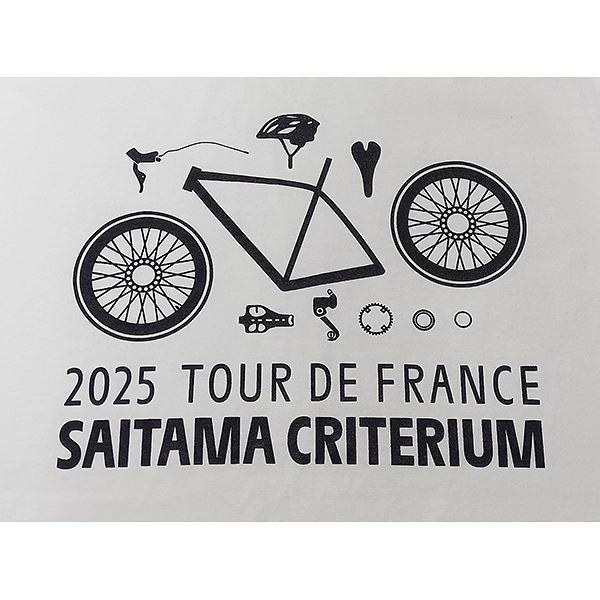 2025 ツール・ド・フランスさいたまクリテリウムオフィシャルグッズ Tシャツ ホワイト