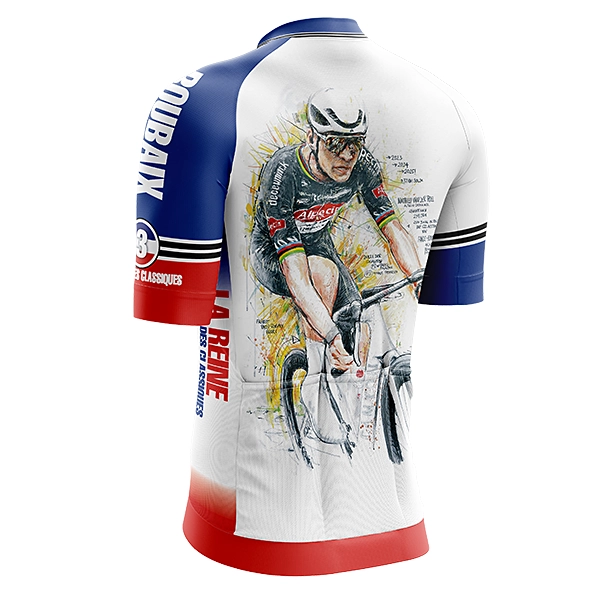 パリ～ルーベ 2025 the art fo cycle マチュー・ファンデルプール 半袖サイクルジャージ