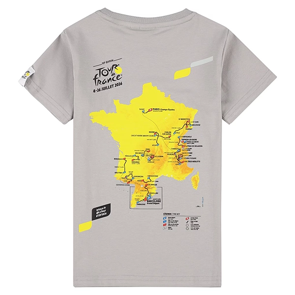 ツール・ド・フランス 2026 オフィシャル キッズコースマップＴシャツ