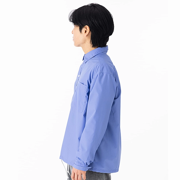 narifuri コーチジャケットライクシャツ COBALT