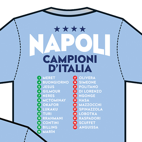 RE-TAKE Napoli Campioni d'Italia Tシャツ