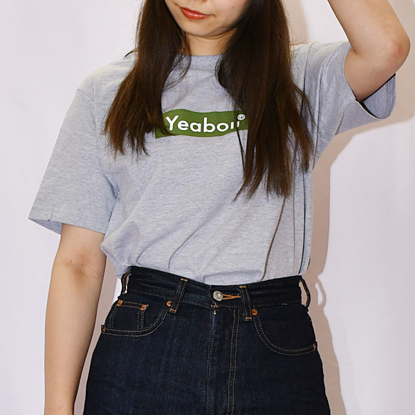 Yeaboii Box logo Tシャツ GRAY