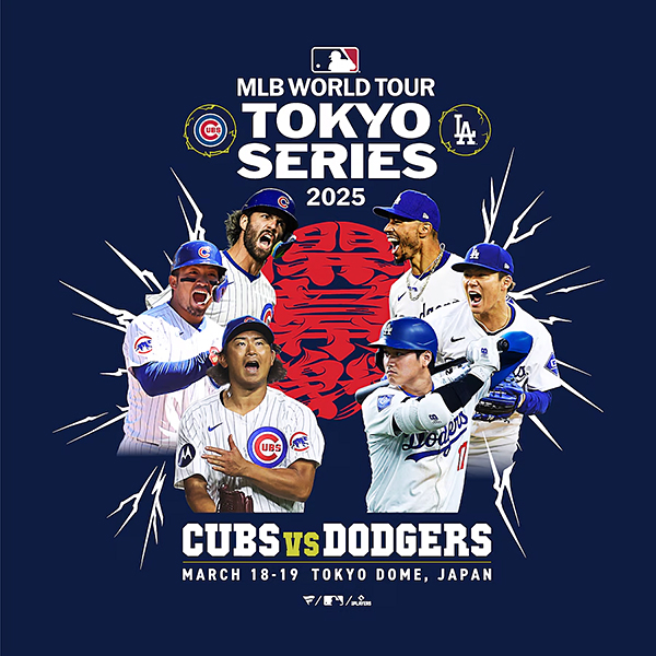 Fanatics シカゴ・カブス vs ロサンゼルス・ドジャース MLB WORLD TOUR TOKYO SERIES Tシャツ