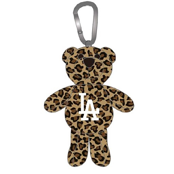 MLB ロサンゼルス・ドジャース ベアキーホルダー レオパード 小