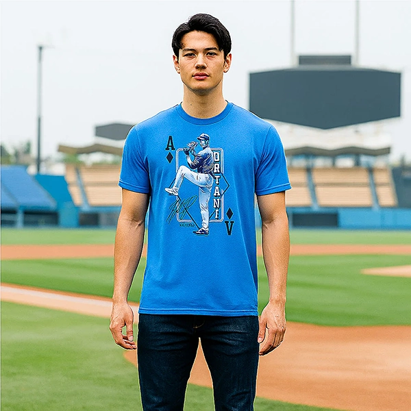 大谷翔平 ACE OF DIAMONDS 2025 ピッチャー復活記念 Tシャツ