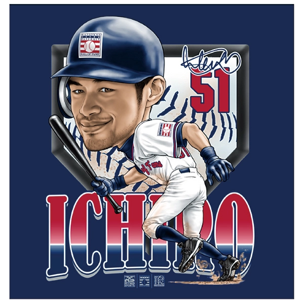 イチロー Hall of Fame グラフィックTシャツ