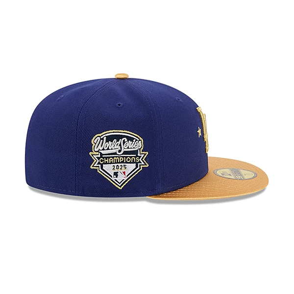 NEW ERA ロサンゼルス・ドジャース WS2025優勝 ゴールドコレクション (59FIFTY MLB Gold Collection)  ロイヤルブルー