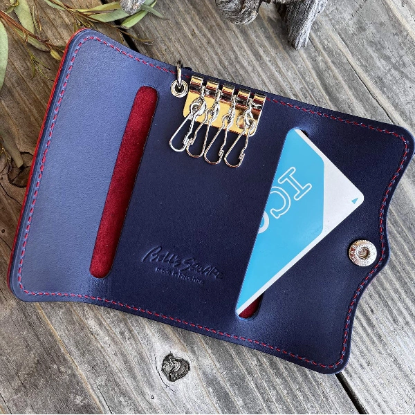 広島ジビエレザー×広島東洋カープ コラボ鹿革キーケース2026Ver.