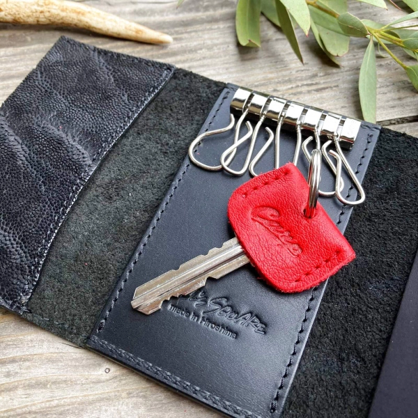 広島ジビエレザー×広島東洋カープ コラボ鹿革キーカバー2026Ver.