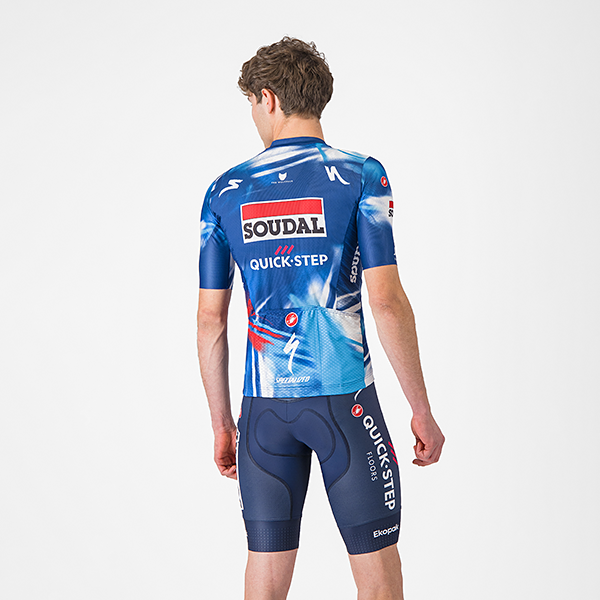 Soudal Quick-Step 2025 レプリカ半袖サイクルジャージ