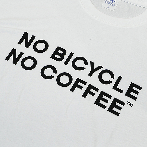 NO COFFEE × NO BICYCLE Tシャツ ホワイト