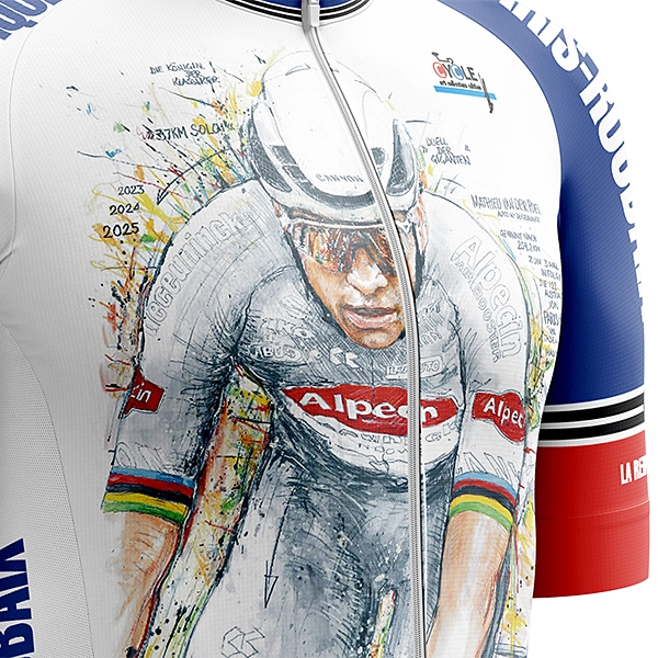 パリ～ルーベ 2025 the art fo cycle マチュー・ファンデルプール 半袖サイクルジャージ