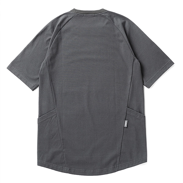 narifuri マルチテックメッシュTシャツ SILVER GRAY