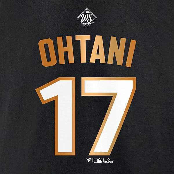 Fanatics 2025 ロサンゼルス・ドジャース 大谷翔平 ワールドシリーズ 優勝 ネームアンドナンバー Tシャツ