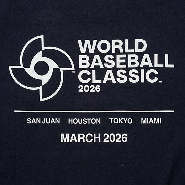 NEW ERA World Baseball Classic WBCロゴ 半袖 ウォッシュドコットン Tシャツ  (ネイビー)