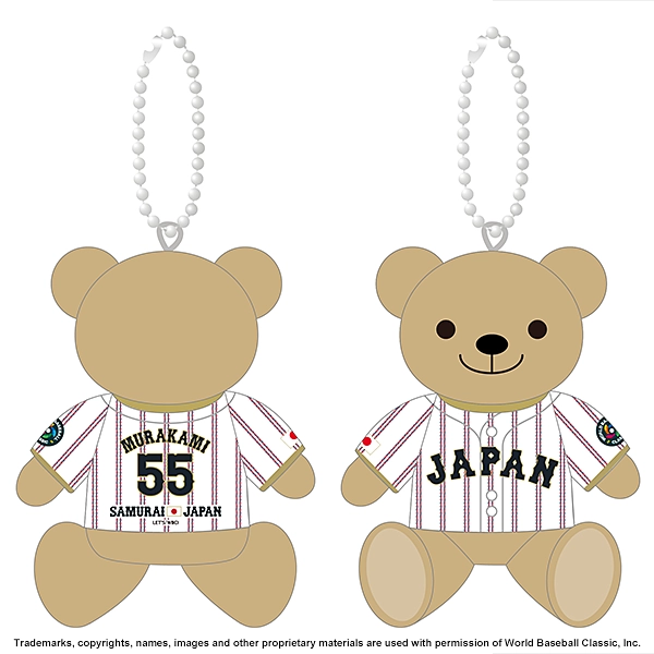 2026 WORLD BASEBALL CLASSIC 選手ユニフォームベアキーチェーン（ホーム）