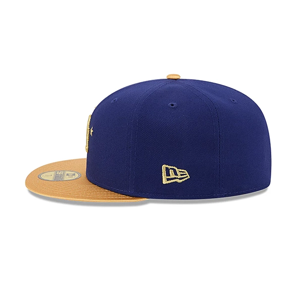 NEW ERA ロサンゼルス・ドジャース WS2025優勝 ゴールドコレクション (59FIFTY MLB Gold Collection)  ロイヤルブルー