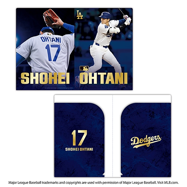 大谷翔平 オフィシャルグッズ THE GOLDEN TWO-WAY ダブルポケットクリアファイル