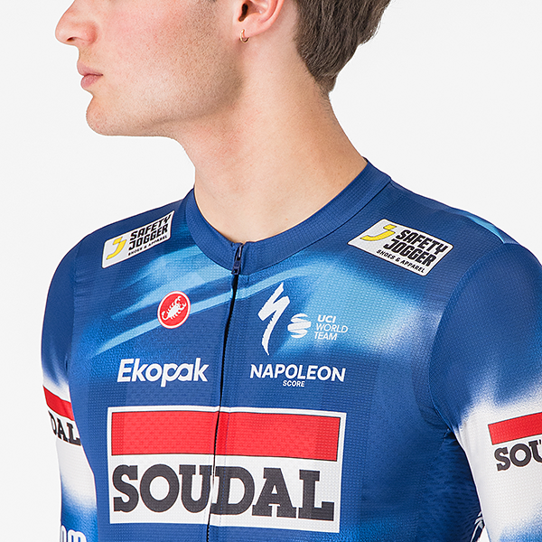Soudal Quick-Step 2025 レプリカ半袖サイクルジャージ