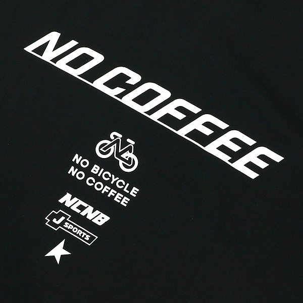NO COFFEE × NO BICYCLE Tシャツ ブラック