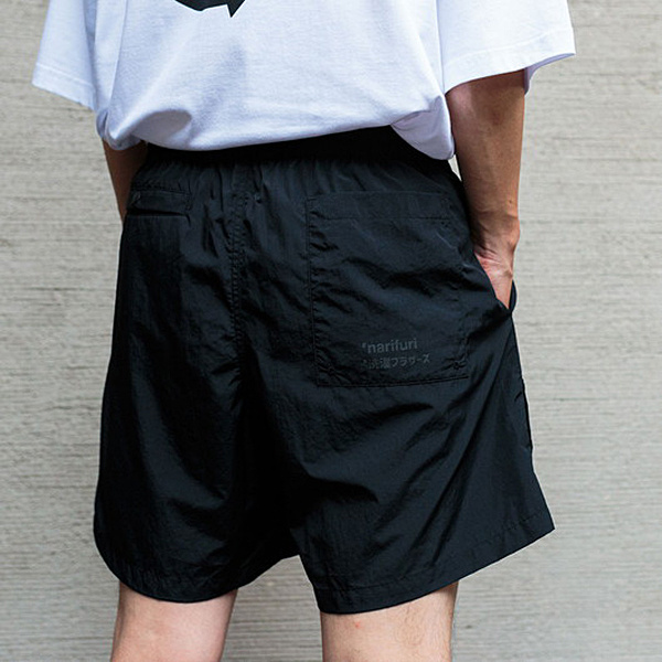 narifuri × 洗濯ブラザーズ SHELTECH ショーツ ブラック