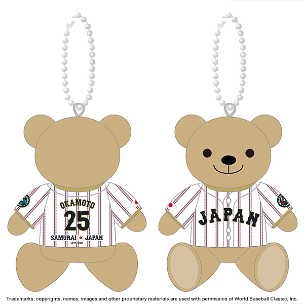 2026 WORLD BASEBALL CLASSIC 選手ユニフォームベアキーチェーン（ホーム）