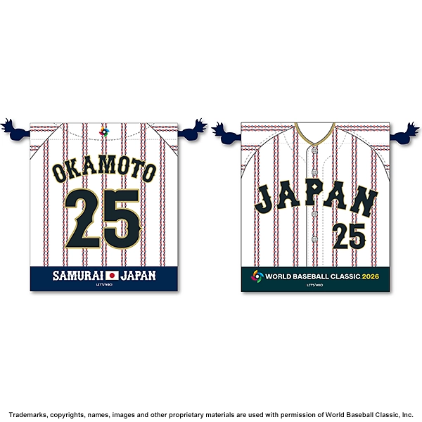 2026 WORLD BASEBALL CLASSIC 選手N&N 巾着