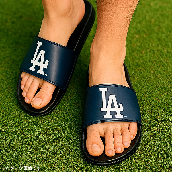 MLB ロサンゼルス・ドジャース シャワーサンダル BLACK x NAVY
