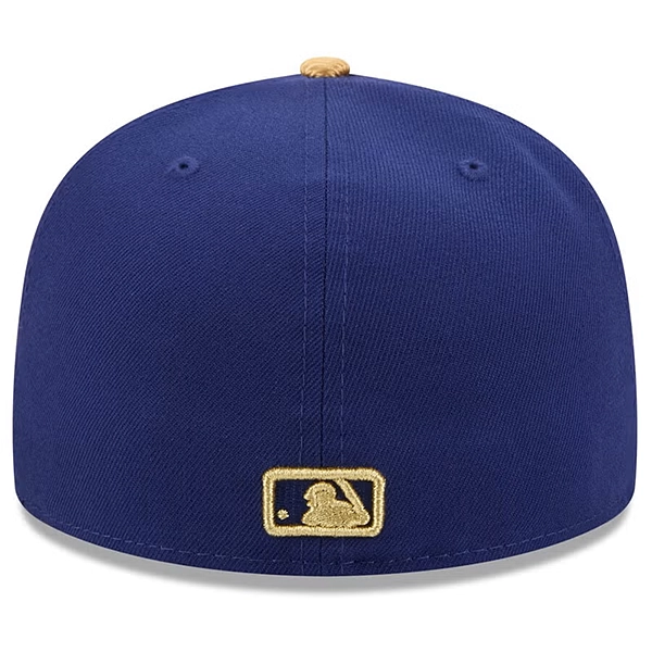 NEW ERA ロサンゼルス・ドジャース WS2025優勝 ゴールドコレクション (59FIFTY MLB Gold Collection)  ロイヤルブルー