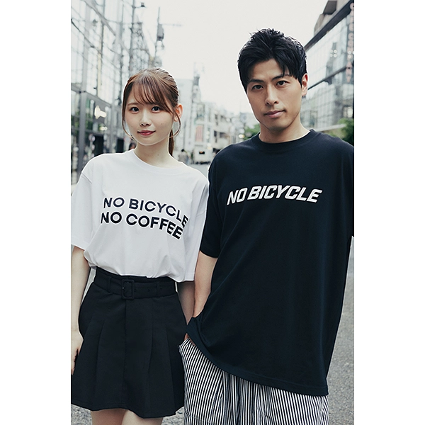 NO COFFEE × NO BICYCLE Tシャツ ブラック