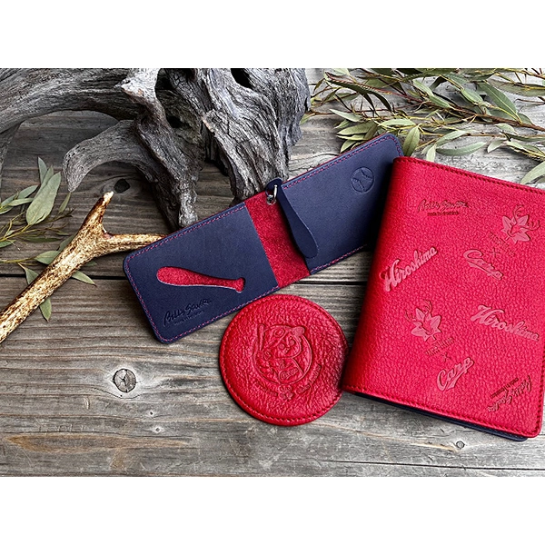 広島ジビエレザー×広島東洋カープ コラボ鹿革スマホリング2026Ver.