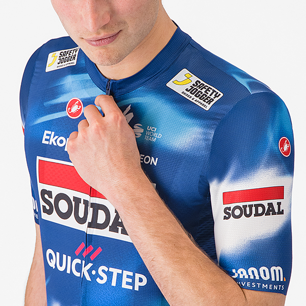 Soudal Quick-Step 2025 レプリカ半袖サイクルジャージ