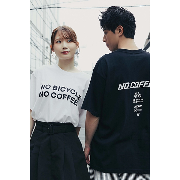 NO COFFEE × NO BICYCLE Tシャツ ブラック