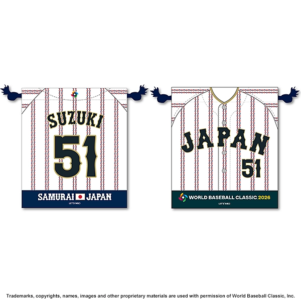 2026 WORLD BASEBALL CLASSIC 選手N&N 巾着