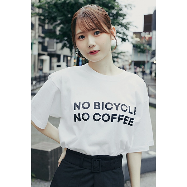 NO COFFEE × NO BICYCLE Tシャツ ホワイト