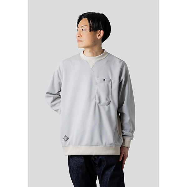 narifuri NFC ピグメントジャージークルースウェット GRAY